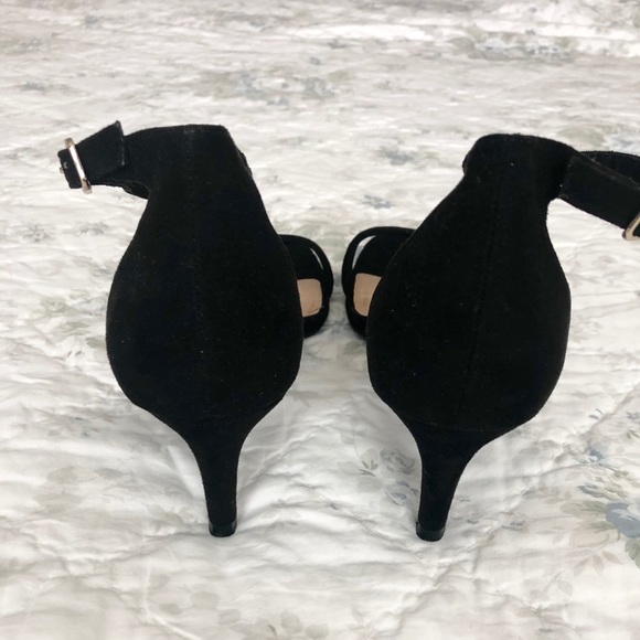 Old Navy Faux-Suede Skinny Heels in Black Size 7.5 - Picture 8 of 11